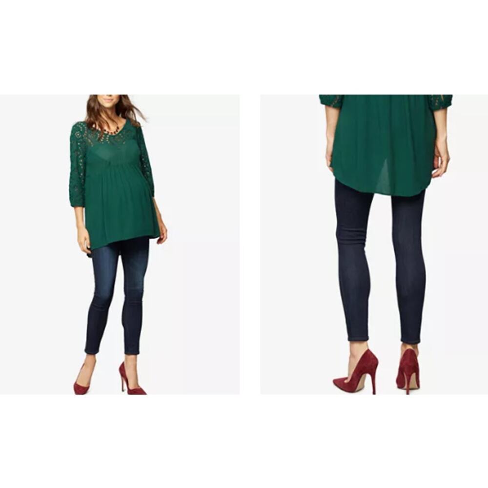 AG Adriano Goldschmied Secret Fit Maternity Jeans Dark Wash Skinny Slim 29 x 31